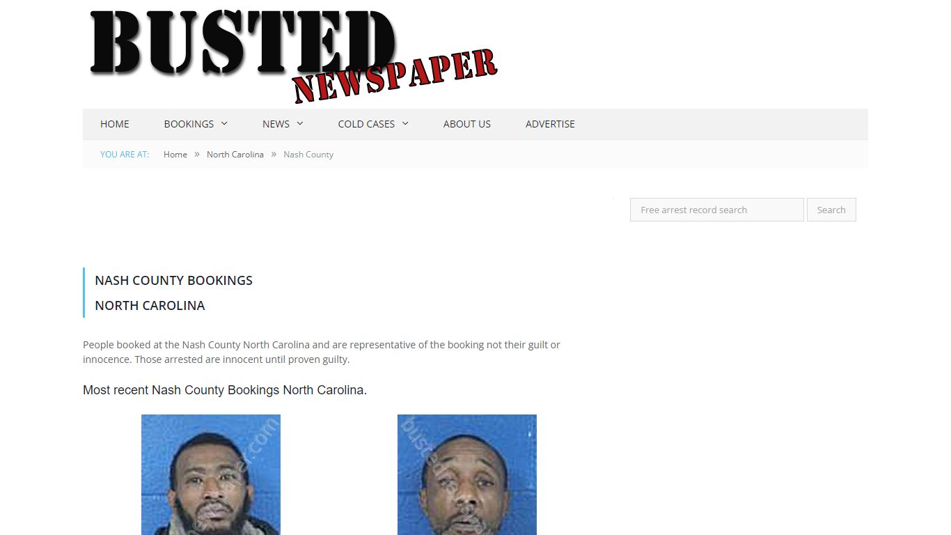 Nash County, NC Mugshots - BUSTEDNEWSPAPER.COM
